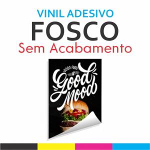 Adesivo Vinil Branco  4x0 Fosco Sem acabamento 