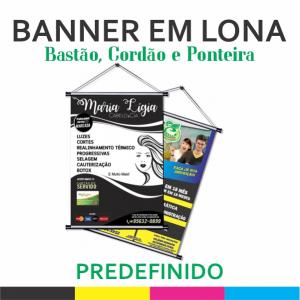 Banner Predefinido Lona 440g  4x0 Brilho Madeira e cordinha 