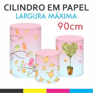 Cilindro em Papel  Até 90cm    