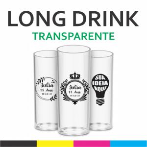 Copo Long Drink Acrílico   Cristal Transfer Laser 