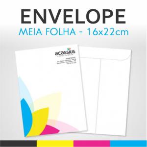 Envelope Timbrado  Meia Folha - 16x22cm 4/0   