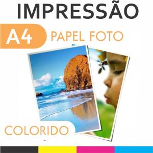 Impressão Glossy 230g - A4 -   Brilho 