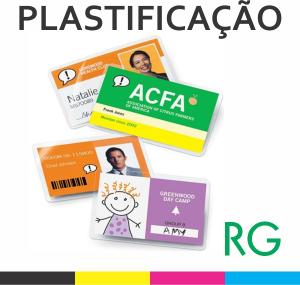 Plastificação RG BOPP 10x8cm  Brilho Corte Reto 