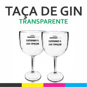 Taça de Gin Acrílico   Cristal Transfer Laser 