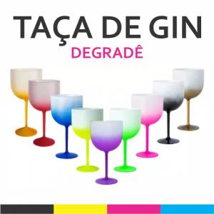 Taça de Gin Degradê   Fosco Transfer Laser 